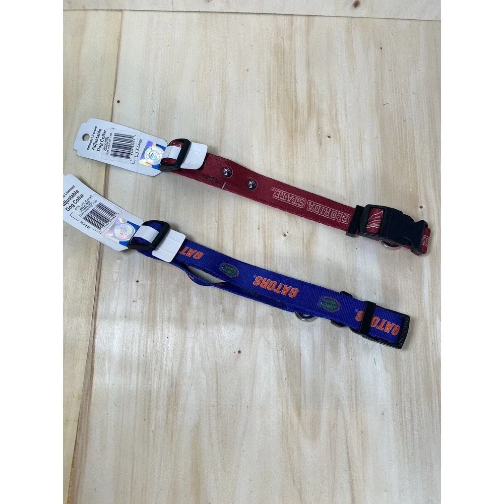 NCAA FSU Seminoles Florida Gators Dog Collars and Leashes Officially‎ Licensed